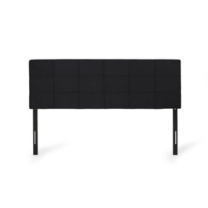 Marakesh - Contemporary Fabric Upholstered King / California King Headboard - Black - Best Buy Furniture