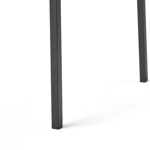 Vermilion - Outdoor Dining Chair With Vertical Slat And Wooden Arm