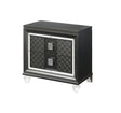 Sawyer - Metallic Nightstand - Gray - Best Buy Furniture