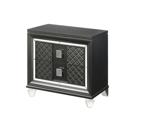Sawyer - Metallic Nightstand - Gray - Best Buy Furniture