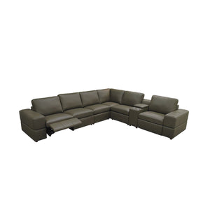 Upholstered Large Arms Sectional With Recliner Seats