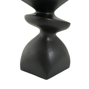 Black Abstract Tiered MGO Side Table