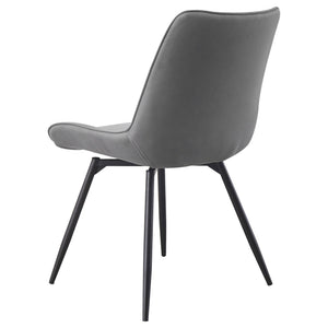 Tufted Swivel Dining Chairs (Set of 2) - Gray