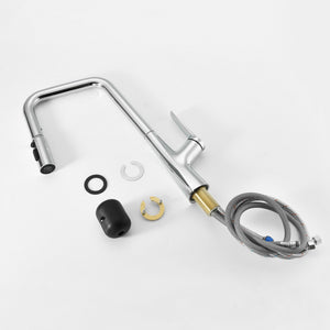 Professional Kitchen Faucet With 3 Function 360 Sprayer And 1 Touch Switching
