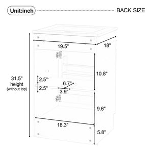 Bathroom Vanity With Sink, Cabinet With Adjustable Shelf