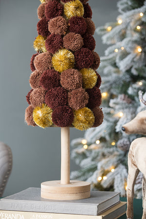 Tall Tree Christmas Table Decor, Coffee