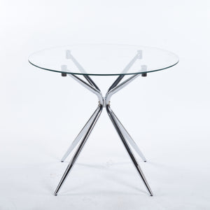 Compact Dining Table With Glass Top