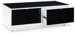 Gardoni - Rectangular Cocktail Table - White / Black - Best Buy Furniture