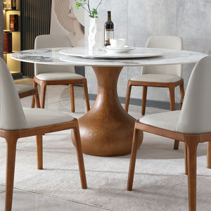 Modern Dining Chairs, Wooden Legs (Set of 2) - Gray