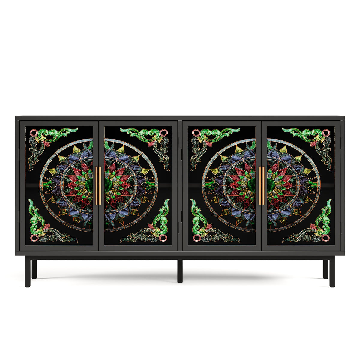 Decorative Cabinet with 4 Doors