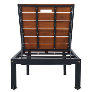 Outdoor Chaise With Adjustable Backrest