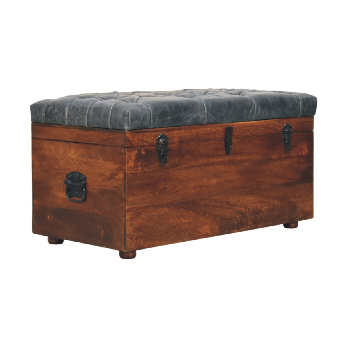 Solid Wood Storage Bench