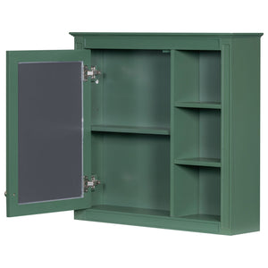 Wall Mounted Medicine Cabinet With Mirror and 3 Open Shelves