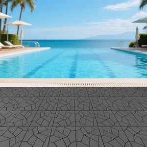 Stone Style 12" Patio Deck Tiles
