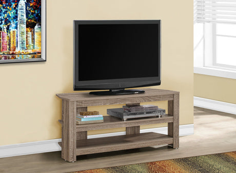 TV Stand, Console, Media Entertainment Center, 3 Storage Shelves - Best Buy Furniture