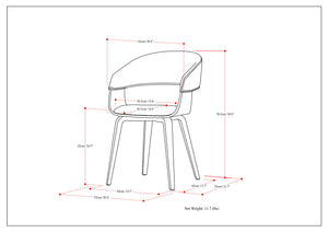 Lowell - Mid-Century Modern Bentwood Dining Chair