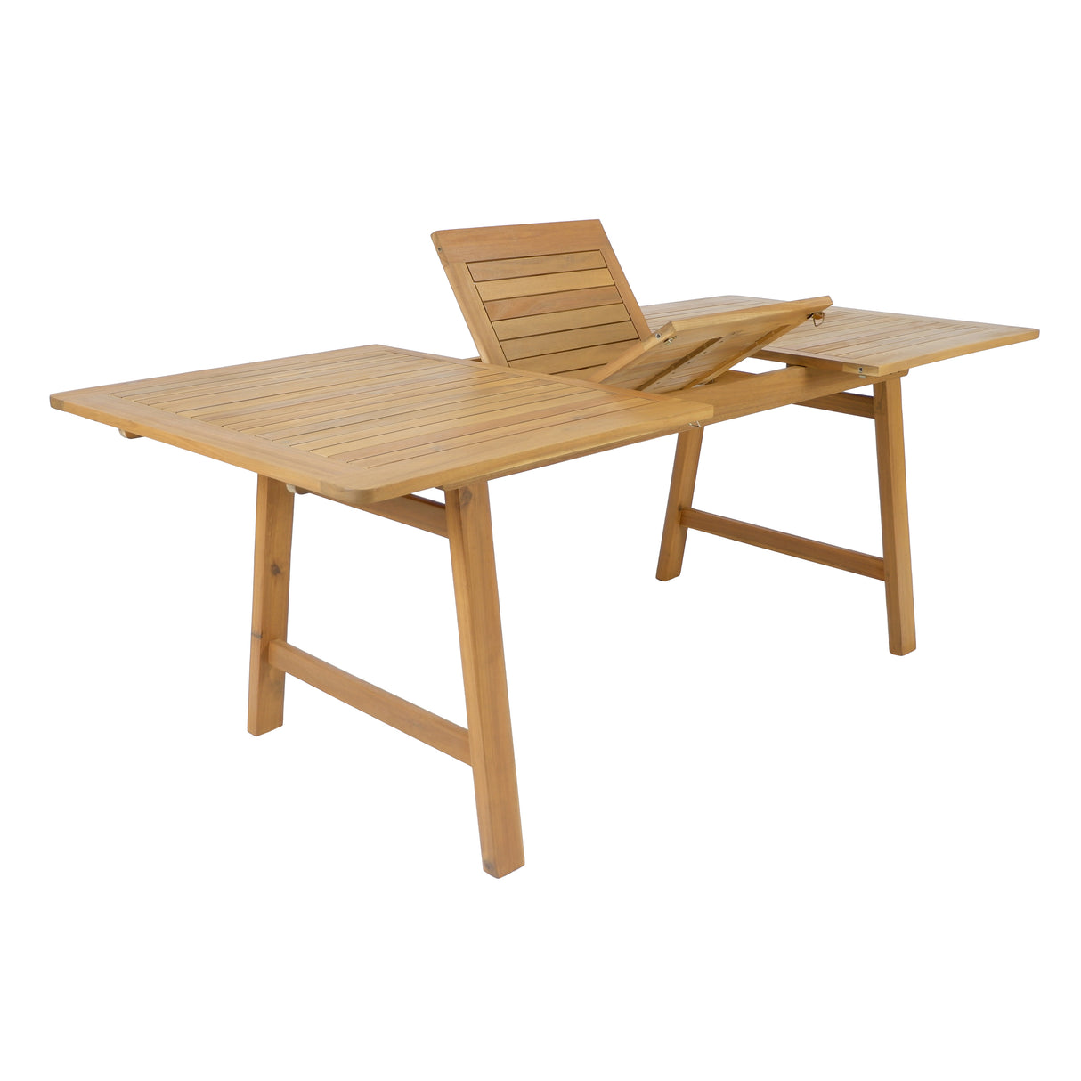 Extendable Acacia Wood Outdoor Dining Table