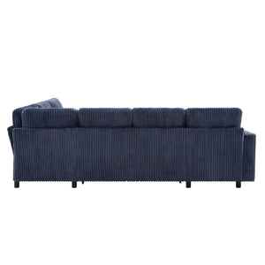 Convertible U-Shaped Sectional Sofa Bed With USB Ports And Storage