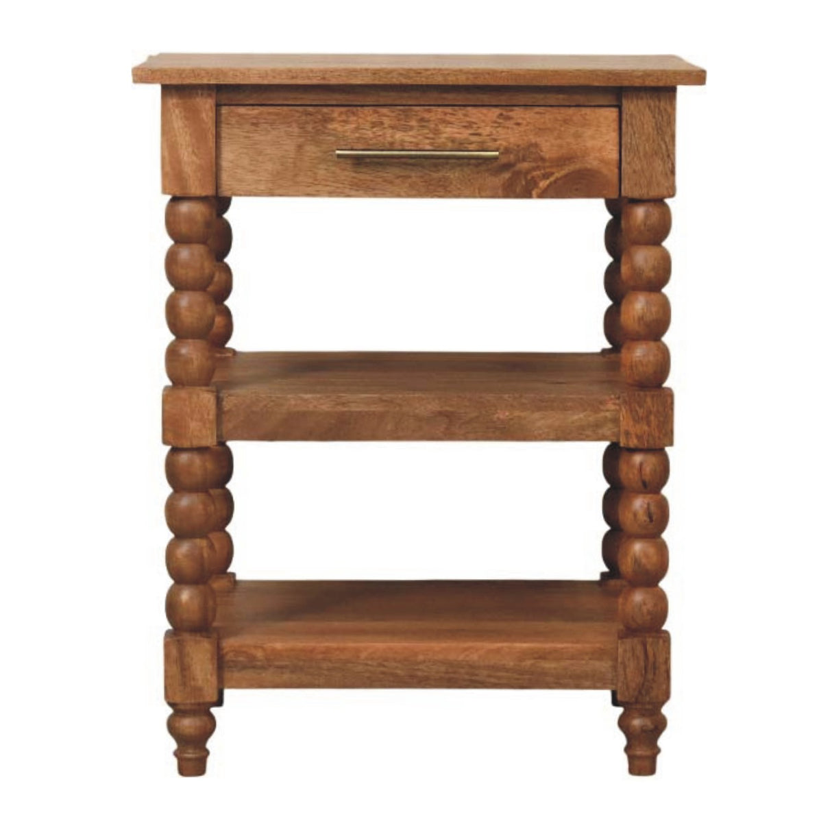 Solid Wood Barley Twist Side Table