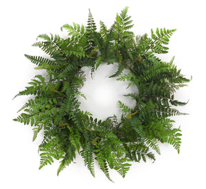 Mixed Fern Grapevine Wreath 24" Diameter