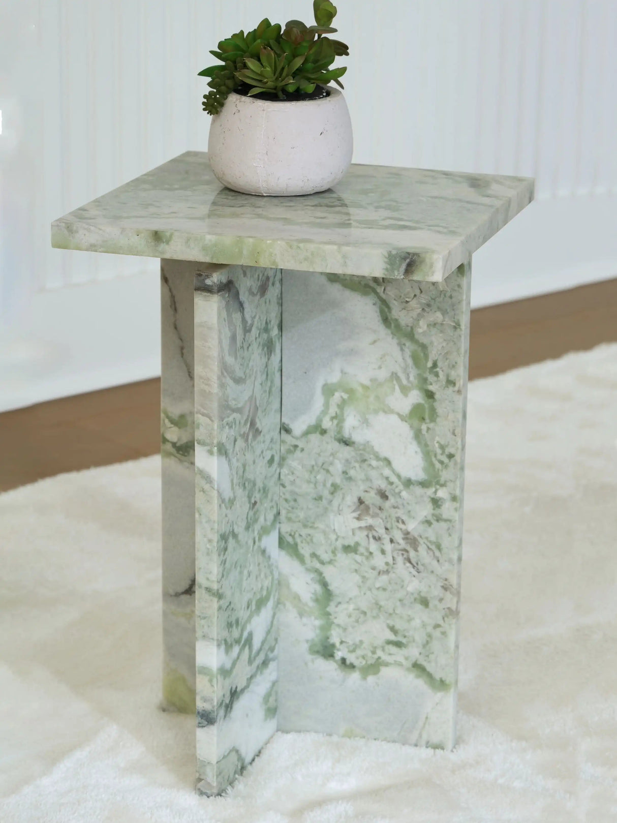 Deaconwell - Accent Table - White / Green - Best Buy Furniture