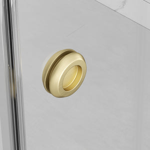 Frameless Shower Door with Double Sliding Design