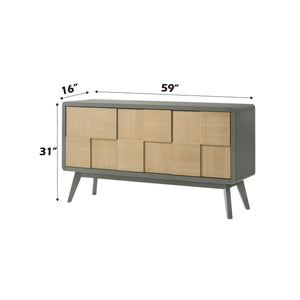 Blayde - Server - Natural / Gray - Best Buy Furniture