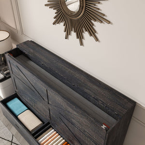 Full Murphy Bed With Storage Drawers, Charging Station, Foldable Panels, And Silent Swivel Wheels