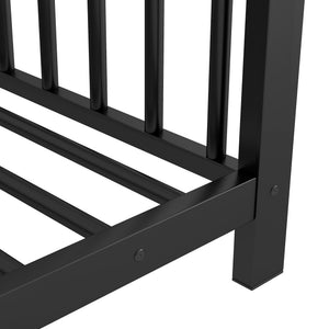 Metal House Platform Bed With Modern Design And Durable Frame