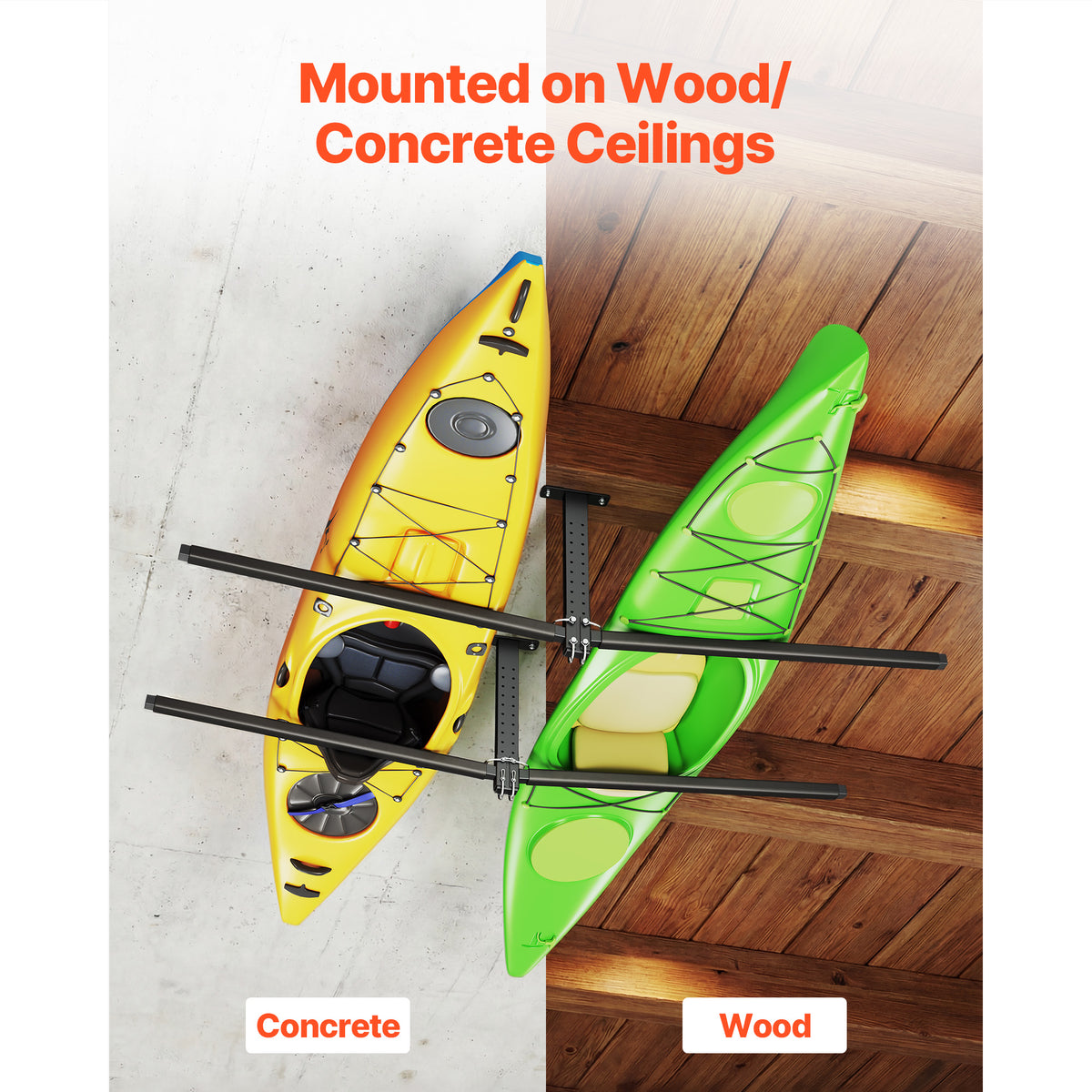 Kayak Storage Rack for 2 Kayaks