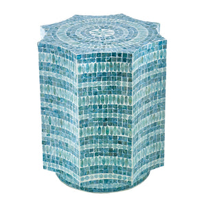 17x17x20" Capiz Design Stool