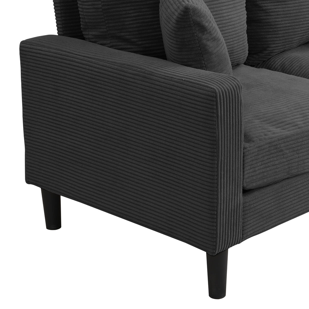Modern Upholstered 2 Piece Sofa Set With 3 Seater And 2 Seater