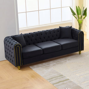 Modern Velvet Loveseat Sofa