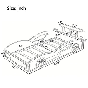 Race Car Platform Bed & Wheels
