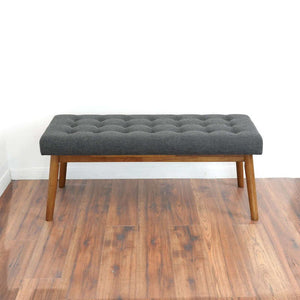Delilah - Modern Bench - Gray