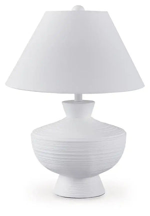 Harelwood - Poly Table Lamp - White - Best Buy Furniture