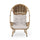 Outdoor Wicker Standing Basket Chair With Cushion - Best Buy Furniture