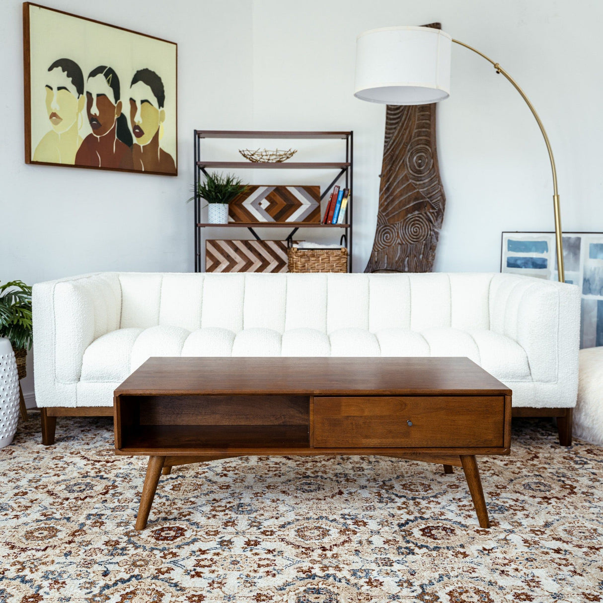 Caroline - Coffee Table - Walnut Brown