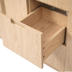 Double Sink Bathroom Vanity With Sinks, Soft Close Doors & 3 Drawers - Wood