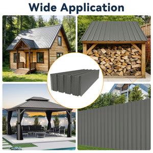 15 Pcs Heavy Duty Waterproof Metal Roofing Panels