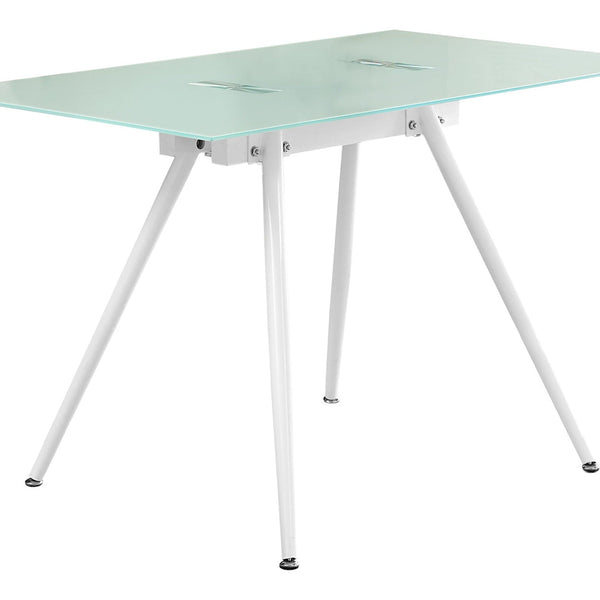 Computer Desk For Home Office, Laptop, Tempered Glass, Contemporary & Modern - White - Best Buy Furniture