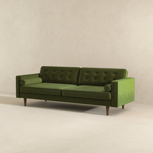 Casey Mid Century Modern Olive Sofa