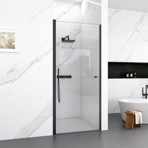 Semi Frameless Circular Pivot Shower Door with 1/4" Tempered Glass