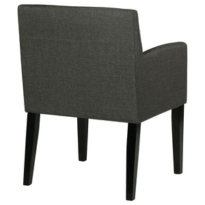 Yorkshire - Upholstered Dining Arm Chair With Cushioned Arms (Set of 2) - Gray