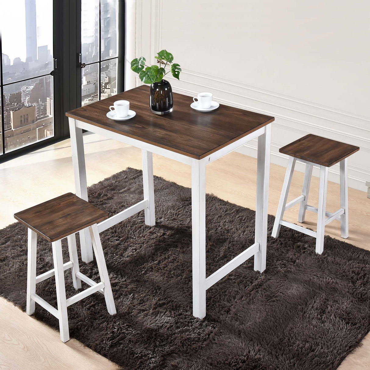 3 Pieces Counter Height Set