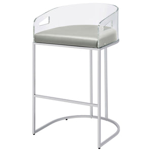 Mello - Upholstered Bar Chair (Set of 2) - Gray