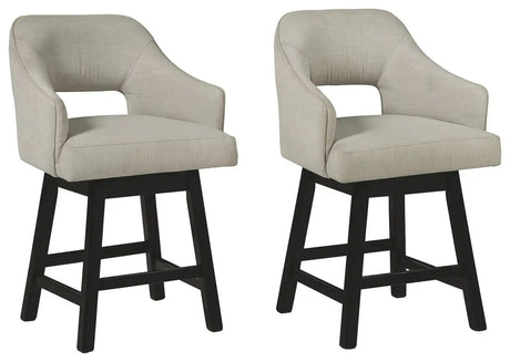 Tallenger - Upholstered Swivel Barstool (Set of 2) - Best Buy Furniture