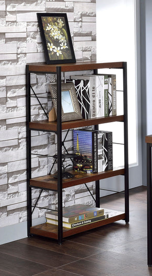 Bob - Bookshelf - Weathered Oak / Black - Best Buy Furniture