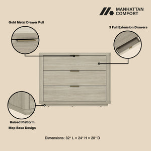 Evelyn 32" Nightstand