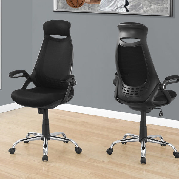 Office Chair, Adjustable Height, Swivel, Ergonomic, Armrests, Contemporary & Modern - Best Buy Furniture